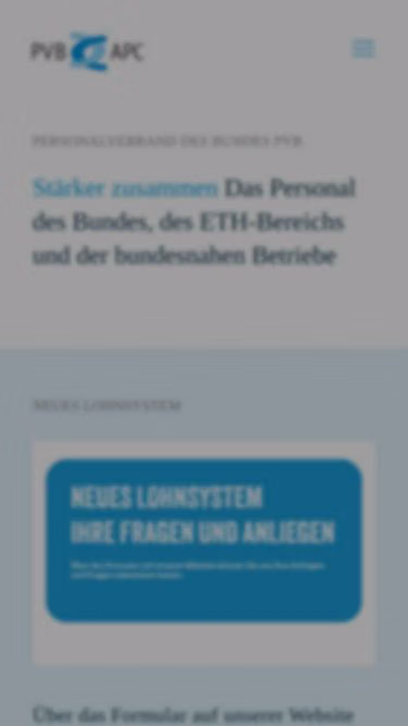 Screenshot of pvb.ch