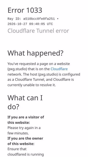 Screenshot of pxg.studio