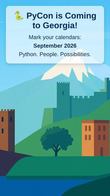 Screenshot of pycon.ge