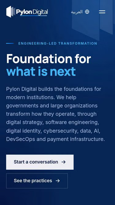 Screenshot of pylon.digital