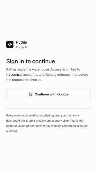 Screenshot of pythia.space