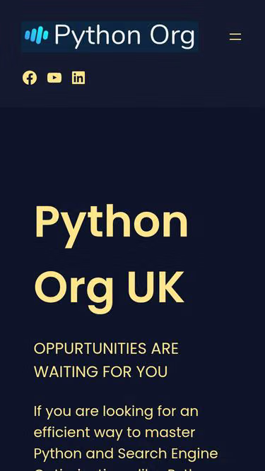 Screenshot of python.org.uk
