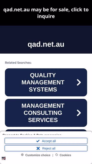 Screenshot of qad.net.au