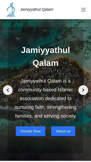 Screenshot of qalam.mv