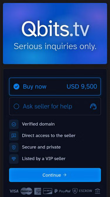 Screenshot of qbits.tv