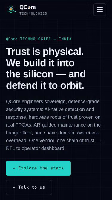 Screenshot of qcore.io