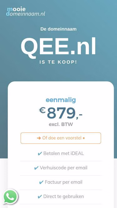 Screenshot of qee.nl