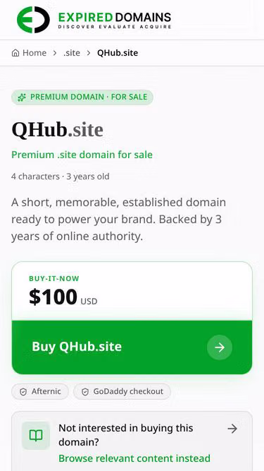 Screenshot of qhub.site
