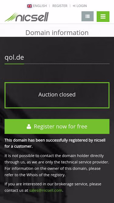 Screenshot of qol.de