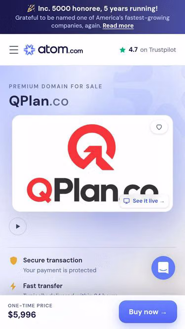 Screenshot of qplan.co