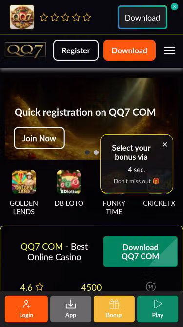 Screenshot of qq7.cam