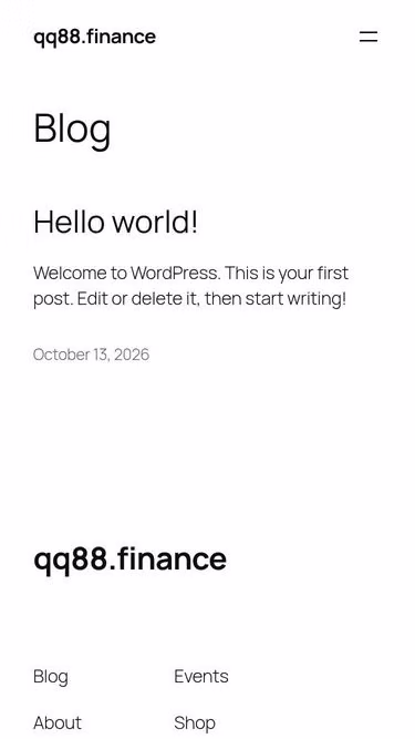 Screenshot of qq88.finance