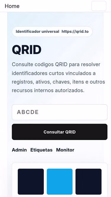 Screenshot of qrid.to