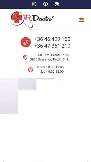 Screenshot of qrx.hu