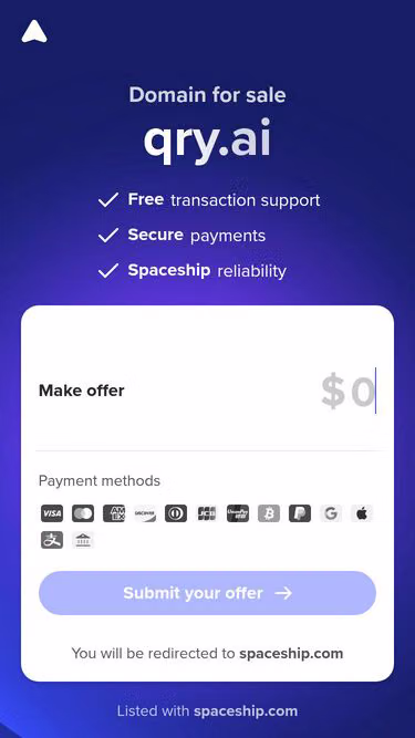 Screenshot of qry.ai