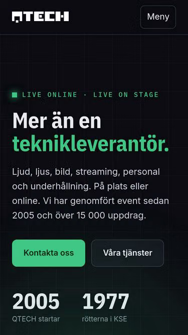 Screenshot of qtech.se