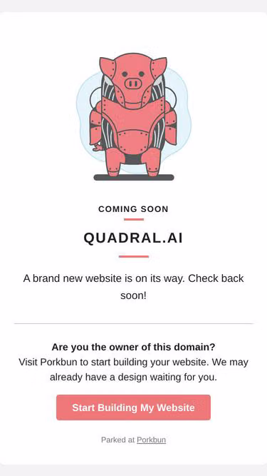 Screenshot of quadral.ai