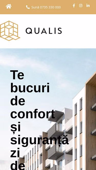 Screenshot of qualis.ro