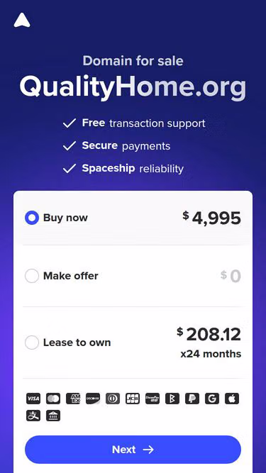 Screenshot of qualityhome.org