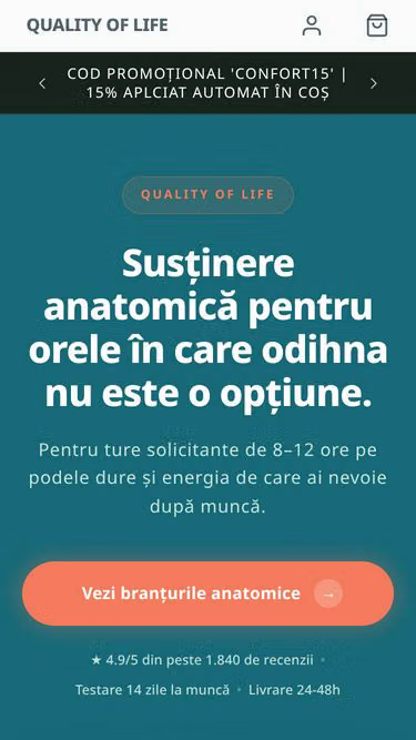 Screenshot of qualityoflife.ro