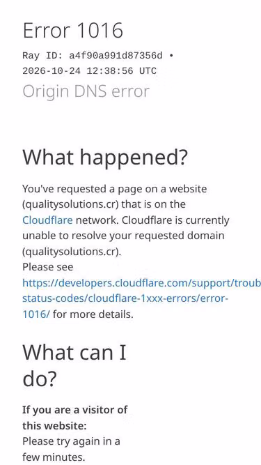 Screenshot of qualitysolutions.cr