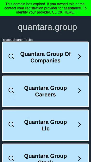 Screenshot of quantara.group