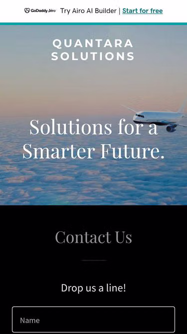 Screenshot of quantara.solutions