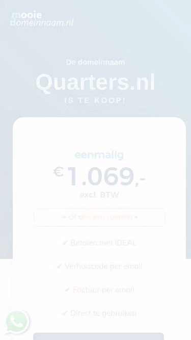 Screenshot of quarters.nl