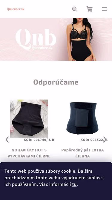 Screenshot of queenbee.sk