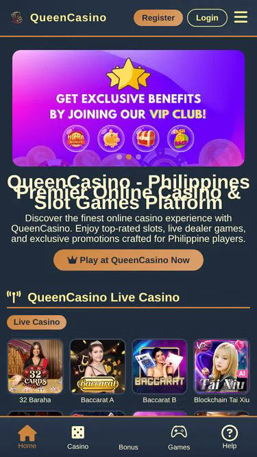 Screenshot of queencasino.cfd