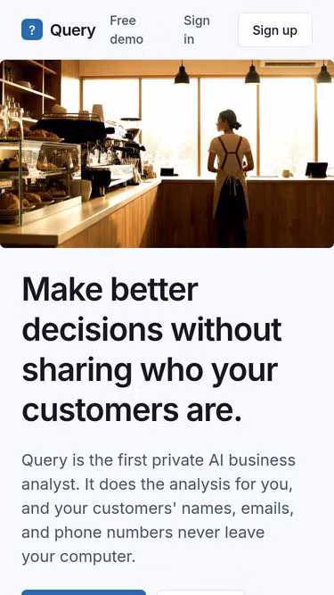Screenshot of query.new
