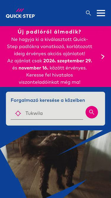 Screenshot of quick-step.hu