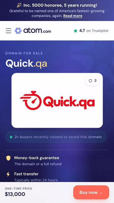 Screenshot of quick.qa