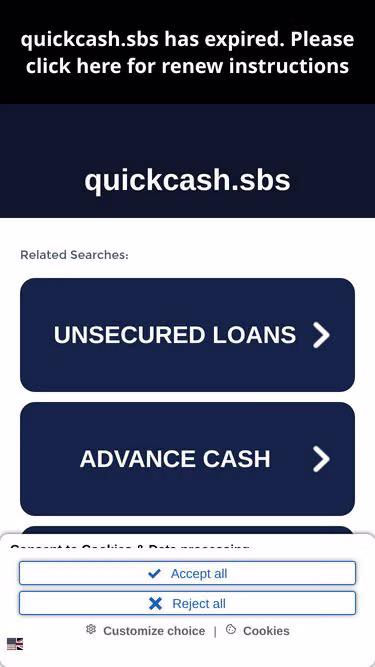 Screenshot of quickcash.sbs