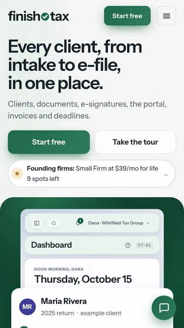 Screenshot of quicker.tax