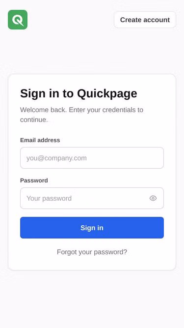 Screenshot of quickmail.pro