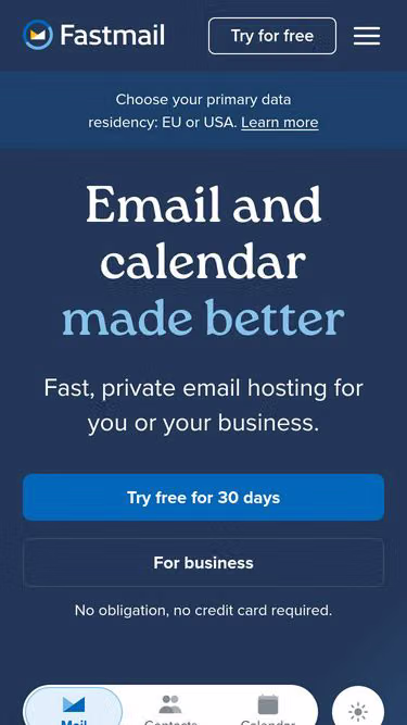 Screenshot of quickmail.space