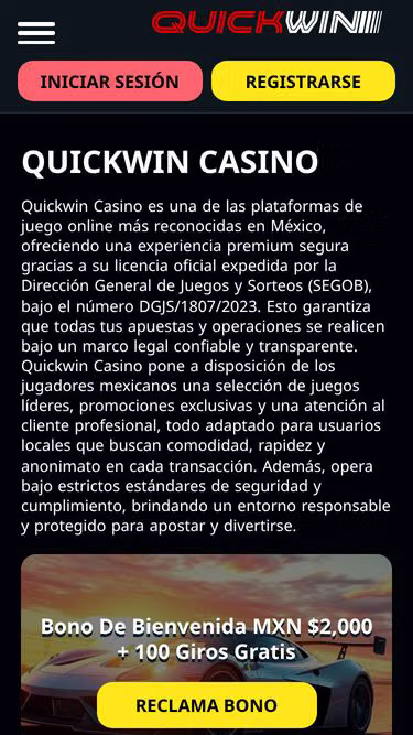 Screenshot of quickwin.com.mx