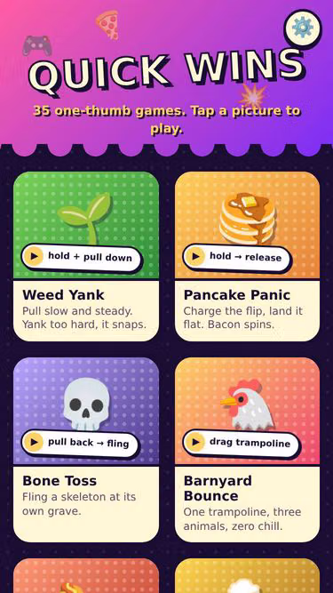 Screenshot of quickwins.fun