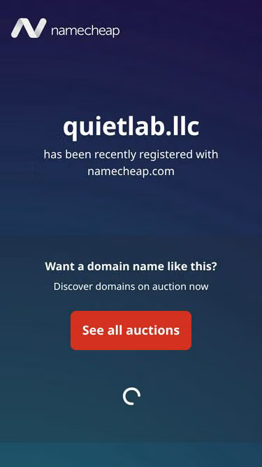 Screenshot of quietlab.llc