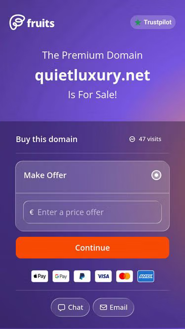 Screenshot of quietluxury.net