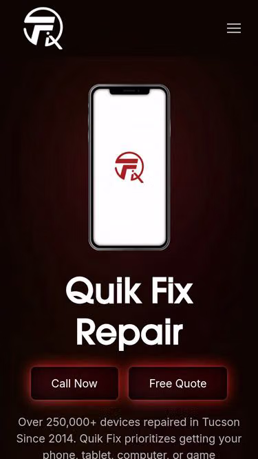 Screenshot of quikfix.repair