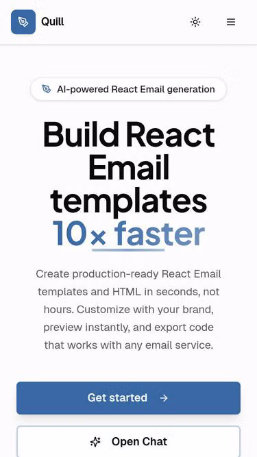 Screenshot of quill.email