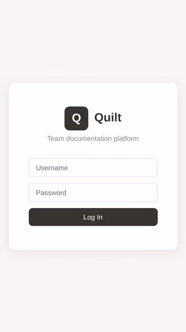Screenshot of quilt.md