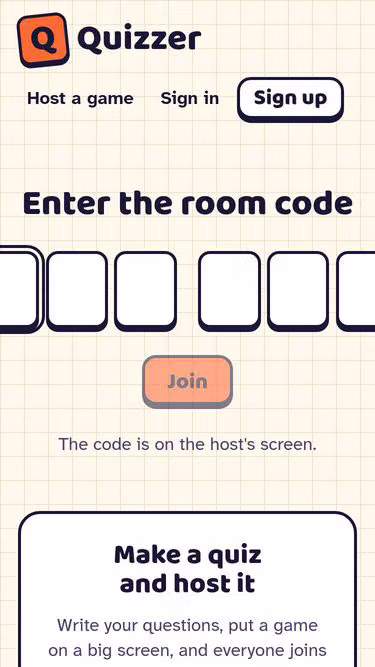 Screenshot of quiz.dance