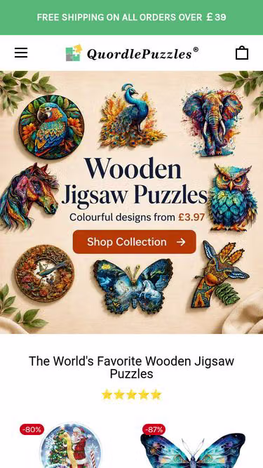 Screenshot of quordlepuzzles.uk