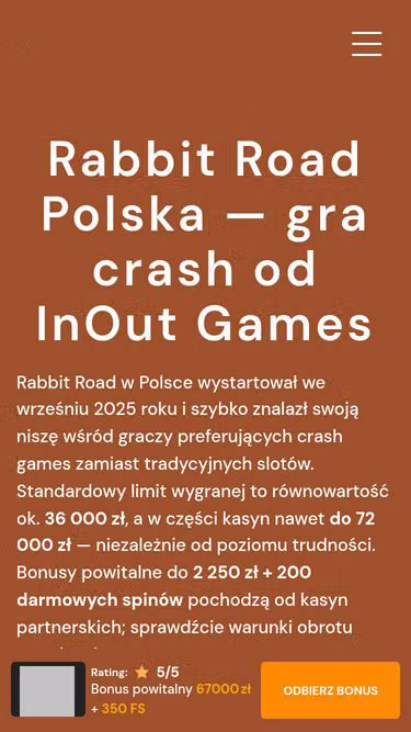 Screenshot of rabbitroadgame.pl