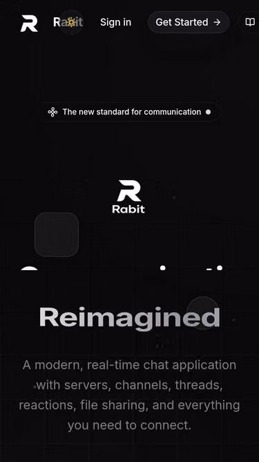 Screenshot of rabit.chat