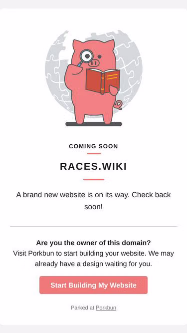 Screenshot of races.wiki