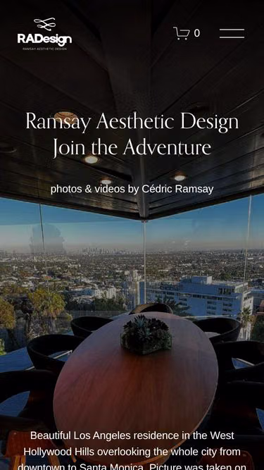 Screenshot of radesign.ca